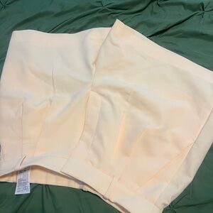 Elegant Pale Yellow Women's Shorts